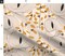 Art Nouveau Goldenrod Yellow Organic Botanical Graphic Lines Custom Printed Fabric by Spoonflower Various Fabrics by the Yard or Fat Quarter